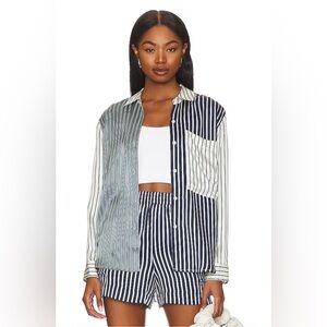 Spencer Button Up Shirt in Kent Multi Stripe from Rails